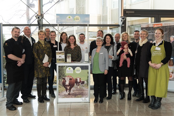 Hohenloher BioerzeugerInnen mit Staatssekretärin Friedlinde Gurr-Hirsch