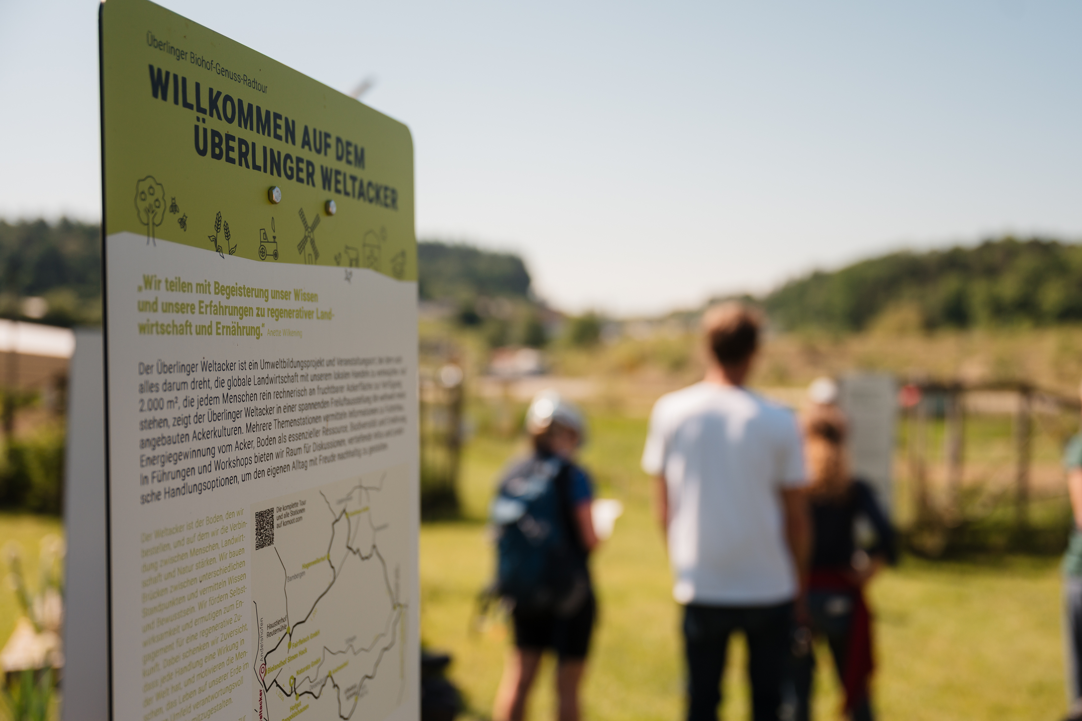 Impressionen der Radtour: Informationsschild
