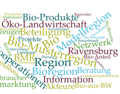 wordcloud Bio-Musterregion Ravensburg