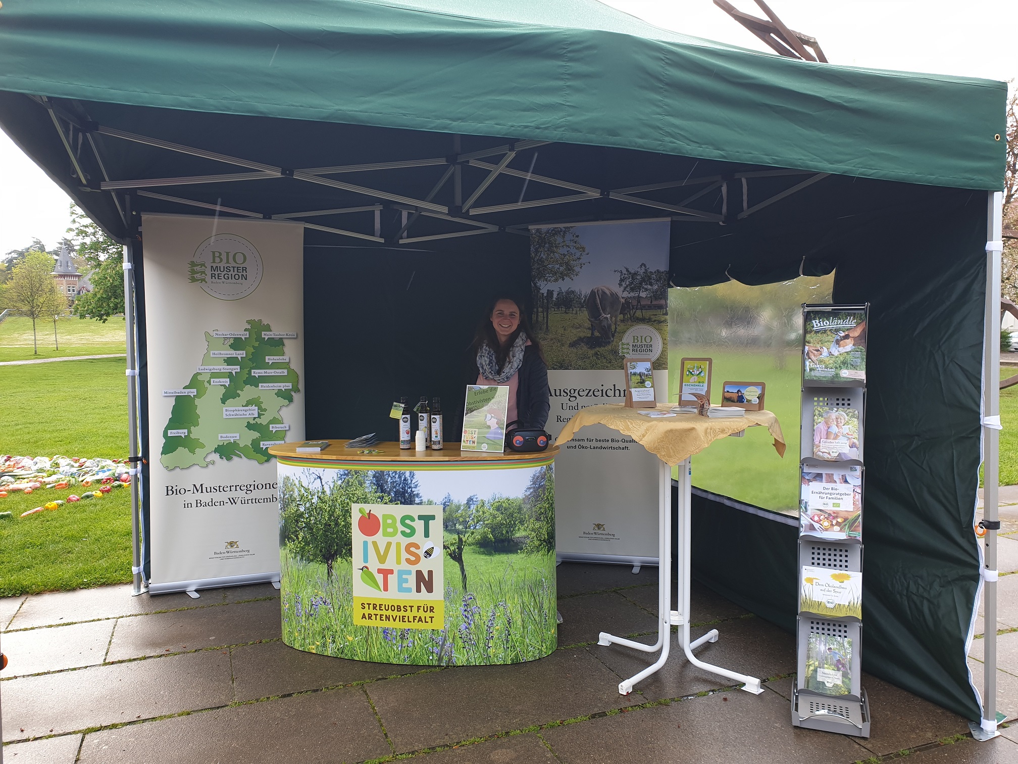 Infostand der Bio-Musterregion