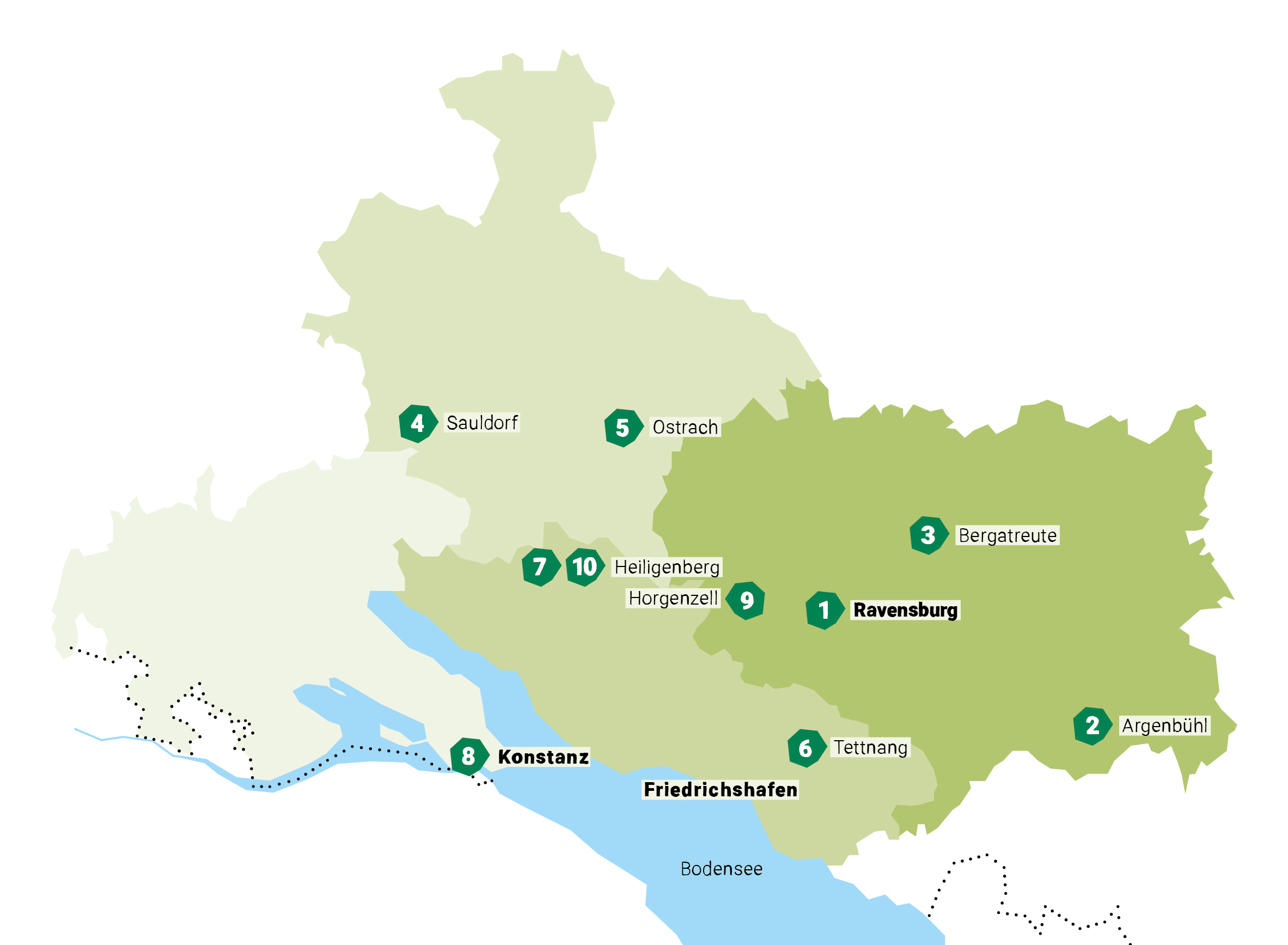 Landkarte der SoLawi-Betriebe