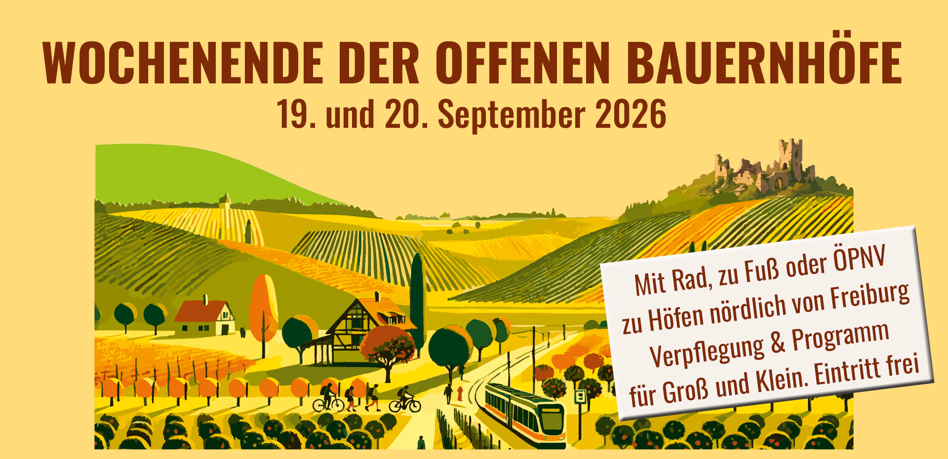 Wochenende der offenen Bauernhöfe am 19. und 20. September 2026 in der Bio-Musterregion Freiburg